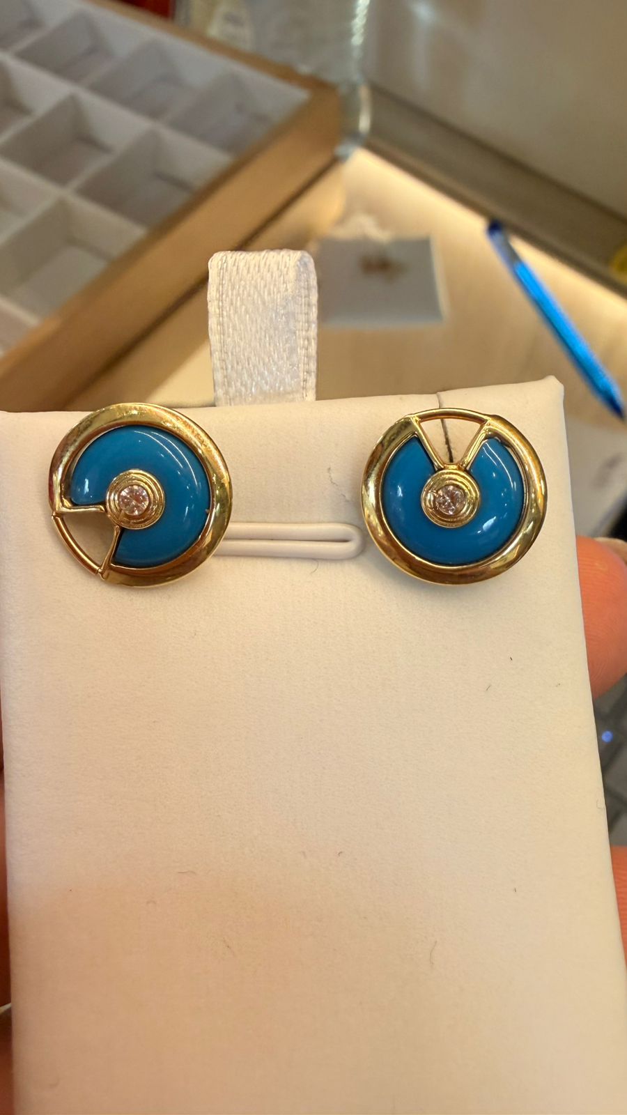 ARETES CELESTE CIRCULO 18K 3.6G